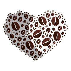 delicious coffee seeds icon vector illustration design