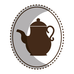 delicious coffee teapot icon vector illustration design