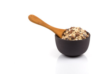 Healthy oat granola muesli cereals