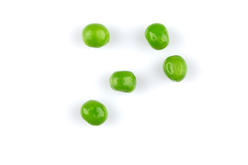 Pile of green wet pea