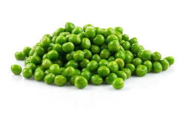 Pile of green wet pea