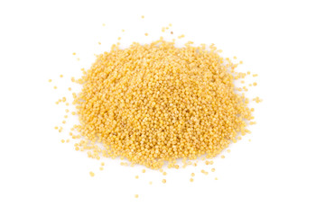Dry millet isolated on white