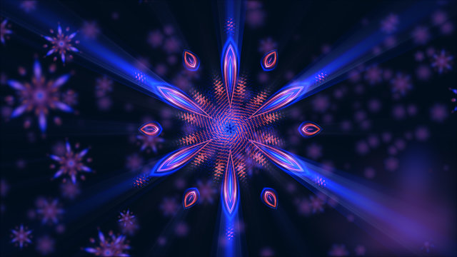 Abstract ring background with luminous swirling backdrop. Glowing spiral. Energy  tunnel. Shine  frame with light effect. Glowing cover.