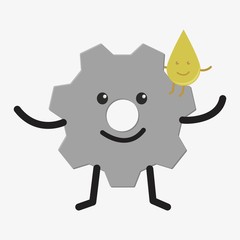 Cogwheel vector icon