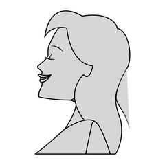 woman cartoon icon over white background. vector illustration