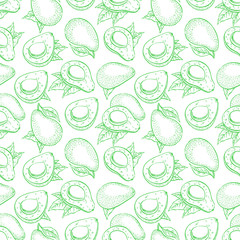 seamless green avocado