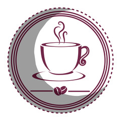 delicious coffee cup icon vector illustration design