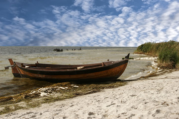 Obraz premium Old fishing boats