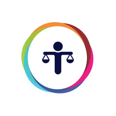 Abstract  Multicolor  App  Button