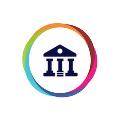 Abstract  Multicolor  App  Button