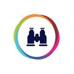 Abstract  Multicolor  App  Button