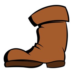 High boots icon cartoon