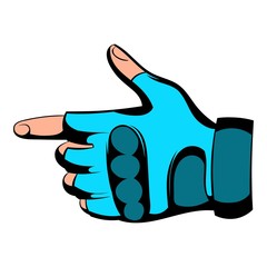 Gloves icon cartoon