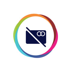 Abstract  Multicolor  App  Button