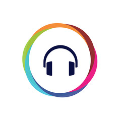 Abstract  Multicolor  App  Button