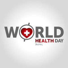 7 april world health day concept design vector illustration
