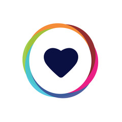 Abstract  Multicolor  App  Button