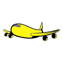 Passenger airliner icon, icon cartoon