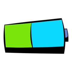 Battery icon, icon cartoon