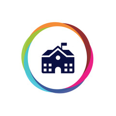 Abstract  Multicolor  App  Button