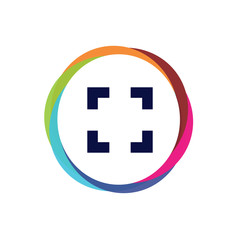 Abstract  Multicolor  App  Button