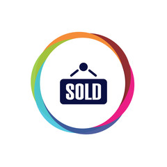 Abstract  Multicolor  App  Button