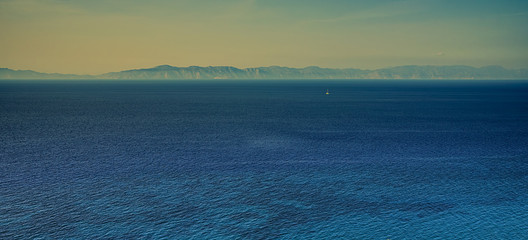 Panorama on the Rhodes in Greece