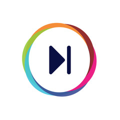 Abstract  Multicolor  App  Button