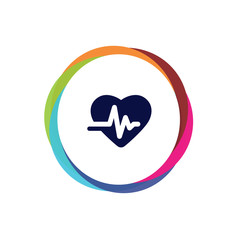 Abstract  Multicolor  App  Button