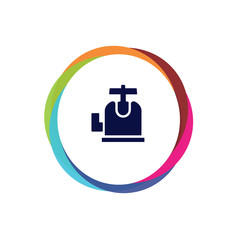 Fototapeta premium Abstract Multicolor App Button