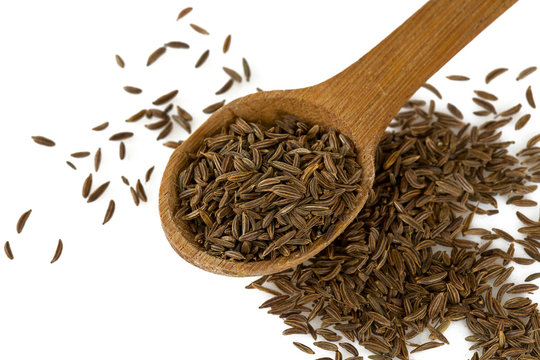cumin isolated on white