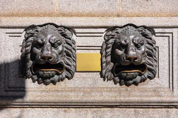 Lion head mailboxes