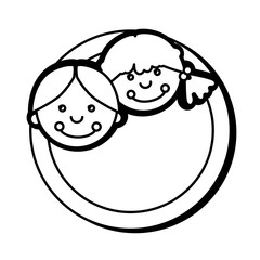 cute rag dolls icon vector illustration design