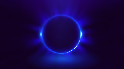 Abstract neon background. luminous swirling. Glowing spiral cover. Black elegant. Halo around. Power isolated. Sparks particle. Space tunnel. Shimmer color ellipse. Glint glitter