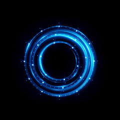 Abstract neon background. luminous swirling. Glowing spiral cover. Black elegant. Halo around. Power isolated. Sparks particle. Space tunnel. Glossy jellyfish. LED color ellipse. Glint glitter