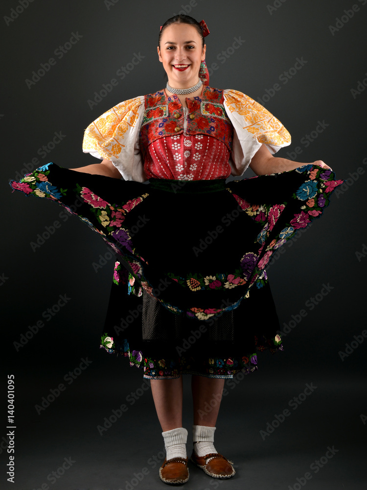 Wall mural Slovak folk dancer