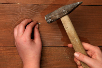 Instrument on a wooden Board