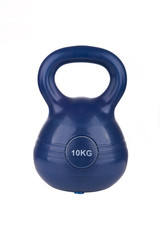 10 kg kettlebell isolated on white background