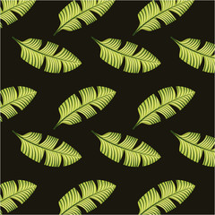 Fototapeta na wymiar tropical leaves background. colorful design. vector illustration