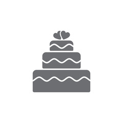 wedding cake icon. Vector illustration