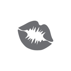 Woman lips icon. Vector illustration