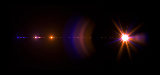 Beautiful light flares. Glowing streaks on dark background. Luminous abstract sparkling lined background. light effect wallpaper. 