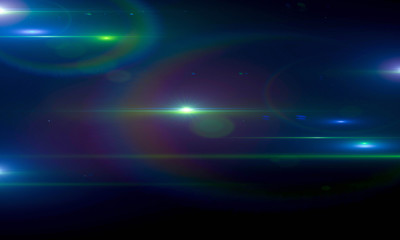 Beautiful light flares. Glowing streaks on dark background. Luminous abstract sparkling lined background. light effect wallpaper. 