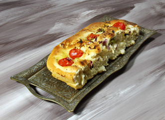 A slice of Focassia bread