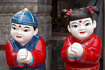 Fototapeta na wymiar Chinese figures