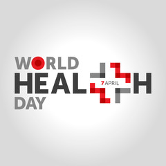 7 april world health day concept design vector illustration