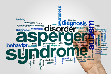 Asperger syndrome word cloud concept