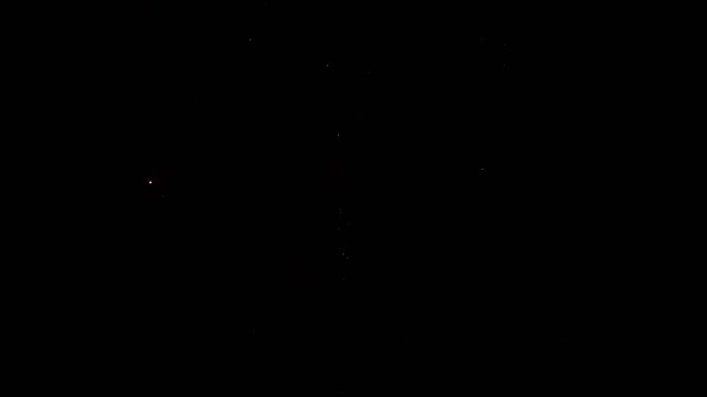 the fireworks in the night sky