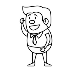 businessman avatar character icon vector illustration design