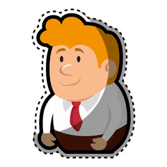 Psychiatric patient avatar character vector illustration design